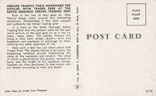 Fred Harvey Santo Domingo Trading Post Souvenir Store Interior Vtg Postcard I44 - Additional view 1