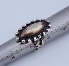 Vintage Native American Fred Harvey Era Sterling Silver Ring Sz 4.75 Navajo - Additional view 3