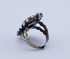 Vintage Native American Fred Harvey Era Sterling Silver Ring Sz 4.75 Navajo - Additional view 5