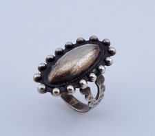 Vintage Native American Fred Harvey Era Sterling Silver Ring Sz 4.75 Navajo