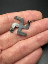 Fred Harvey Era Navajo Whirling Log Turquoise Sterling Silver 925 Pin - Additional view 5