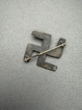 Fred Harvey Era Navajo Whirling Log Turquoise Sterling Silver 925 Pin - Additional view 10