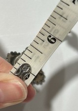 Vintage Fred Harvey Era Native American Turquoise Stamped Arrow Sterling Cuff - Additional view 11