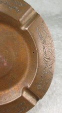 Fred Harvey Stamped Copper Ashtray Navajo Thunderbird Bear Claw Arrow 5-3/4 inch - Additional view 13