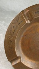 Fred Harvey Stamped Copper Ashtray Navajo Thunderbird Bear Claw Arrow 5-3/4 inch - Additional view 15