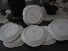 SYRACUSE BERKLEY CHERRY BLOSSOM 8 1/2 IN. SQ. DINNER PLATES~FRED HARVEY~SET OF 8 - Additional view 2