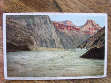 Looking Down Rapid No. 88, Grand Canyon, Arizona, Vintage Fred Harvey Postcard