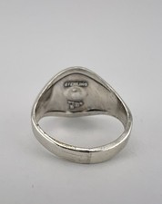 Vtg BELL TRADING POST Fred Harvey Era Sterling Silver Turquoise Thunderbird Ring - Additional view 6