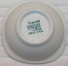 Fred Harvey Railroad China Berry Bowl / Fruit Cup in the Trend Pattern - Additional view 4