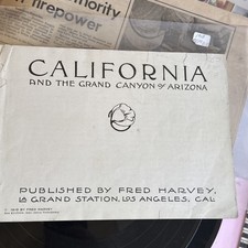 California & The Grand Canyon of Arizona Book by Fred Harvey c. 1912 5th Edition - Additional view 1