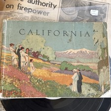 California & The Grand Canyon of Arizona Book by Fred Harvey c. 1912 5th Edition
