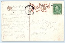 1920 Kansas City Missouri Fred Harvey Postcard Anderson Bridge Benton Boulevard - Additional view 1