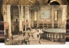 Kansas City,MO The Lobby,Union Station Fred Harvey Railroad Depot Postcard L18