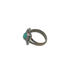 💥NATIVE AMERICAN Fred Harvey Sterling Silver BEAUTIFUL RING Green Turquoise RAR - Additional view 7