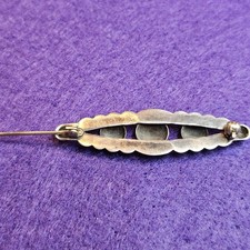 Vintage Fred Harvey Era Sterling Silver Brooch – Hand-Stamped Concho Design,... - Additional view 7