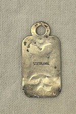 Native American sterling silver dog tag pendant - Fred Harvey Era - Arrow Design - Additional view 1
