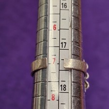 Vintage Fred Harvey Sterling Silver Ring Adjustable Oval Cabochon Size 7 Stamped - Additional view 14