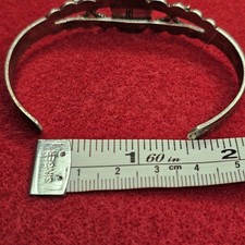 Vintage Fred Harvey Style Sterling Turquoise Arrow Stampwork Cuff Bracelet 14.6g - Additional view 21