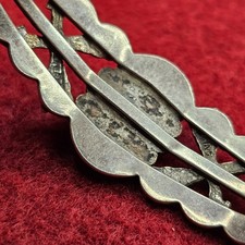 Fred Harvey Style Sterling Water Web Turquoise Cuff Bracelet Arrow Motif 12.91g - Additional view 16