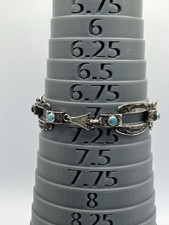 VTG Fred Harvey Era Sterling Silver Link Bracelet Size 7 - Additional view 1