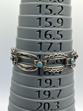 VTG Fred Harvey Era Sterling Silver Link Bracelet Size 7 - Additional view 2