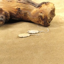 Sterling Silver and Turquoise Fred Harvey Style Dangle Earrings - Additional view 3