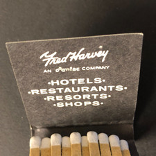 Fred Harvey Restaurants - Near Full (-2) Matchbook c1960's -73 - Additional view 2