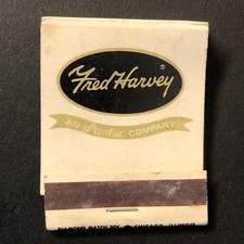 Fred Harvey Restaurants - Near Full (-2) Matchbook c1960's -73