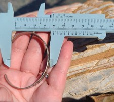 VTG Fred Harvey Style Stamped Bell Trading Post Nickel Silver Cuff Bracelet - Additional view 15