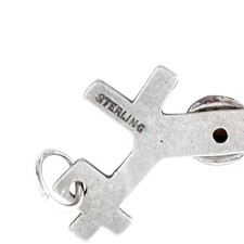 Sterling Silver 925 | Fred Harvey Era Bell Trading Post Turquoise Dog Charm - Additional view 3