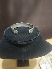 Navajo Fred Harvey Era Turquoise Thunderbird Silver Cuff Bracelet - Additional view 1