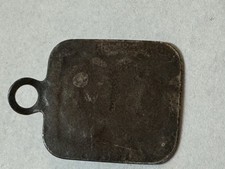 Navajo STERLING Turquoise Fred Harvey Pendant DOG TAG CHARM ARROWS Frienship - Additional view 2