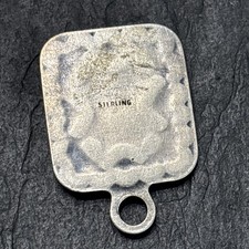 Fred Harvey Era Knifewing Tab Unusual Stamped Turquoise Sterling 9h - Additional view 2