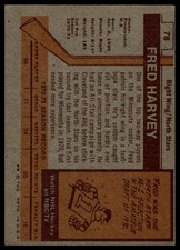1973-74 Topps #78 Fred Harvey - Additional view 1