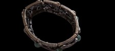 OLD FRED HARVEY ERA 1940's Native American Navajo Turquoise Sterling Bracelet - Additional view 2