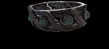 OLD FRED HARVEY ERA 1940's Native American Navajo Turquoise Sterling Bracelet - Additional view 3