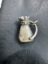 Fred Harvey Era Navajo Sterling Silver Turquoise Charm Pendant Southwest Jewelry - Additional view 1