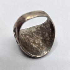 Vintage Fred Harvey Era Navajo Cigar Band Arrowhead Sterling Silver Ring sz 7.5 - Additional view 4
