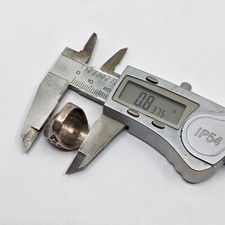 Vintage Fred Harvey Era Navajo Cigar Band Arrowhead Sterling Silver Ring sz 7.5 - Additional view 5