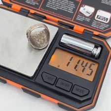 Vintage Fred Harvey Era Navajo Cigar Band Arrowhead Sterling Silver Ring sz 7.5 - Additional view 6