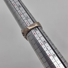 Vintage Fred Harvey Era Navajo Cigar Band Arrowhead Sterling Silver Ring sz 7.5 - Additional view 7