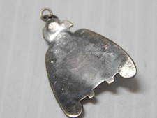 VINTAGE NAVAJO INDIAN 1930s FRED HARVEY WHIRLING LOGS THUNDERBIRD PENDANT / FOB - Additional view 2