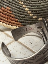 2 Fred Harvey Era Navajo Dragons Breathe Opal Cuffs Sterling Silver - Additional view 2