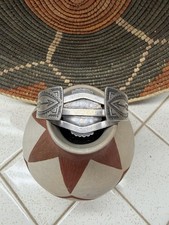 2 Fred Harvey Era Navajo Dragons Breathe Opal Cuffs Sterling Silver - Additional view 8