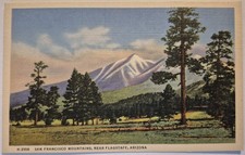 Vintage Postcard Fred Harvey San Francisco Mountains Arizona AA129
