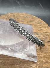 VTG 925 Sterling Silver Fred Harvey Era Zuni Small Dome Row Bracelet - Additional view 2