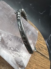 VTG 925 Sterling Silver Fred Harvey Era Zuni Small Dome Row Bracelet - Additional view 4