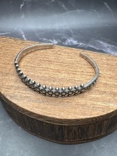 VTG 925 Sterling Silver Fred Harvey Era Zuni Small Dome Row Bracelet - Additional view 5