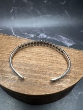 VTG 925 Sterling Silver Fred Harvey Era Zuni Small Dome Row Bracelet - Additional view 7