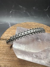 VTG 925 Sterling Silver Fred Harvey Era Zuni Small Dome Row Bracelet - Additional view 8